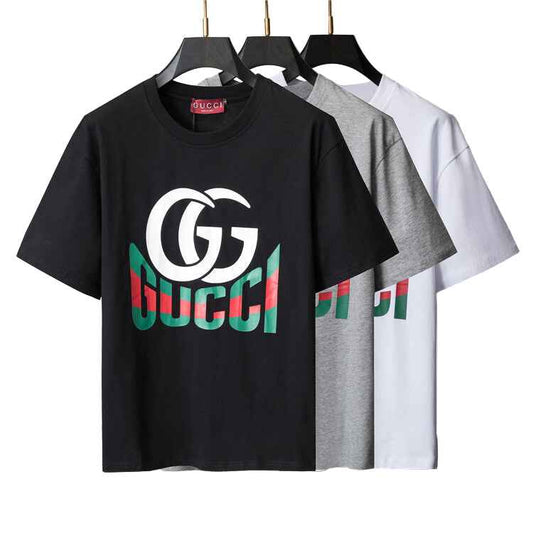 Red & Green Graphic Motif Cotton Jersey Tee — Statement Design - TruVybe Essentials