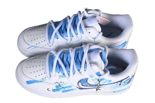 “Hand-Painted  Custom Sagittarius Zodiac Sneaker — Style 11231221”