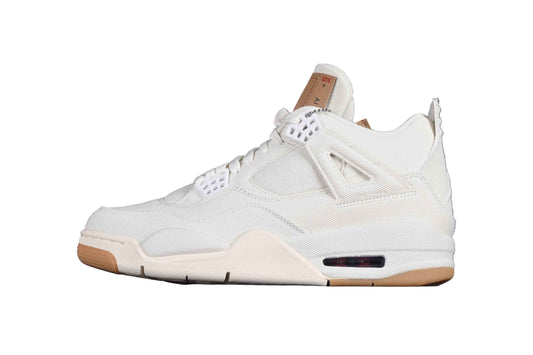 “White Denim Crossover Retro Sneaker – Style AO2571-100” - TruVybe Essentials
