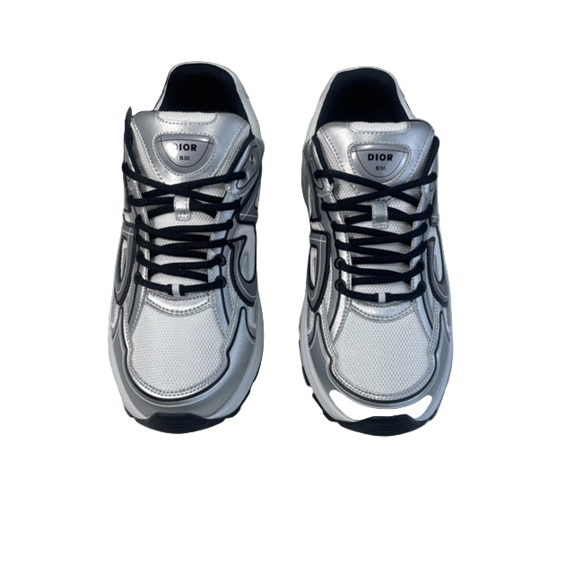 B30 Countdown Silver Sneaker – Technical Mesh with Reflective CD30 Signature