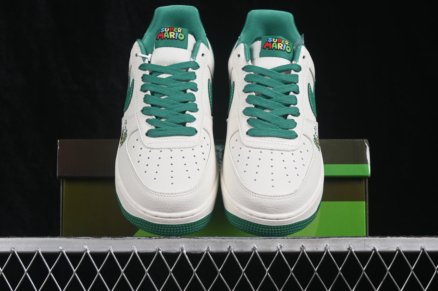 Custom Green Character-Inspired Low-Top Sneaker