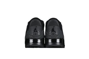 Black sneakers on a white background