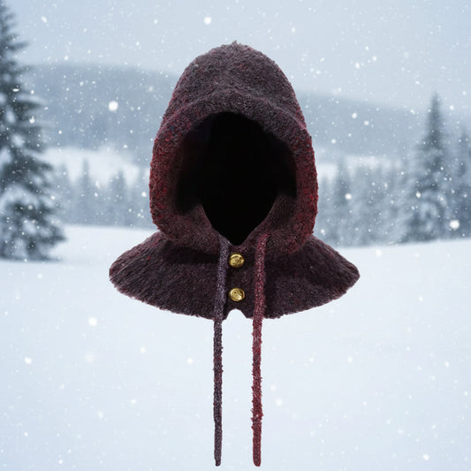 Women’s Tie-Dye Balaclava Hat – Warm Ear-Protecting Hat & Scarf in One