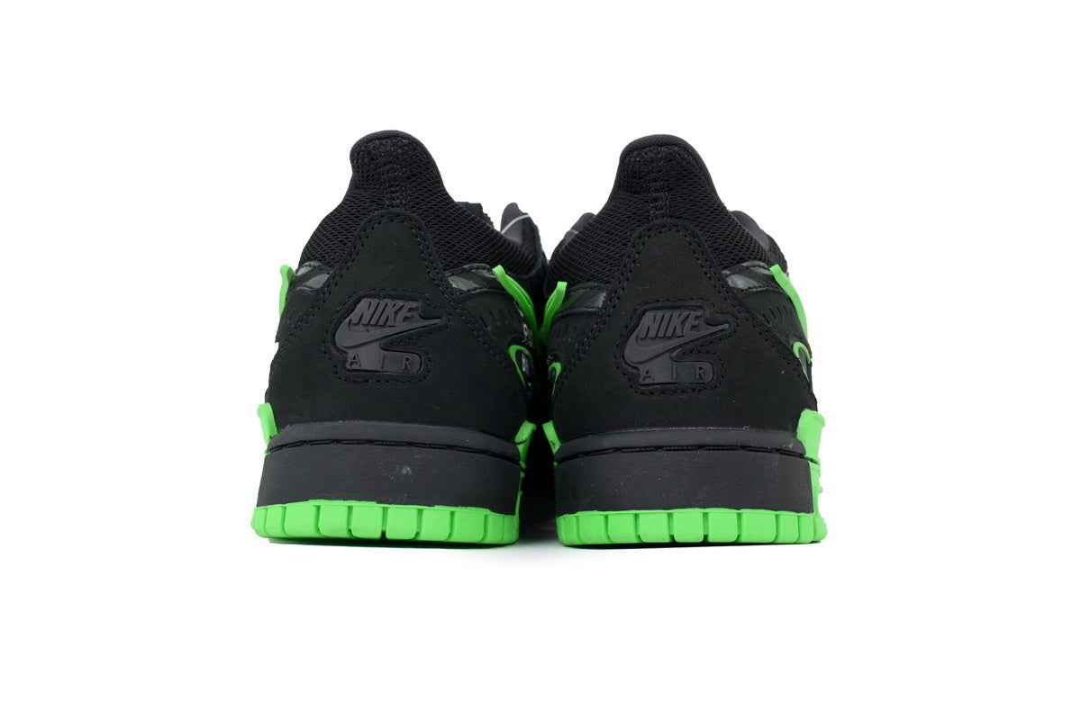 CU6015-001 Premium Rubber Low Sneaker – Green Strike Edition - TruVybe Essentials