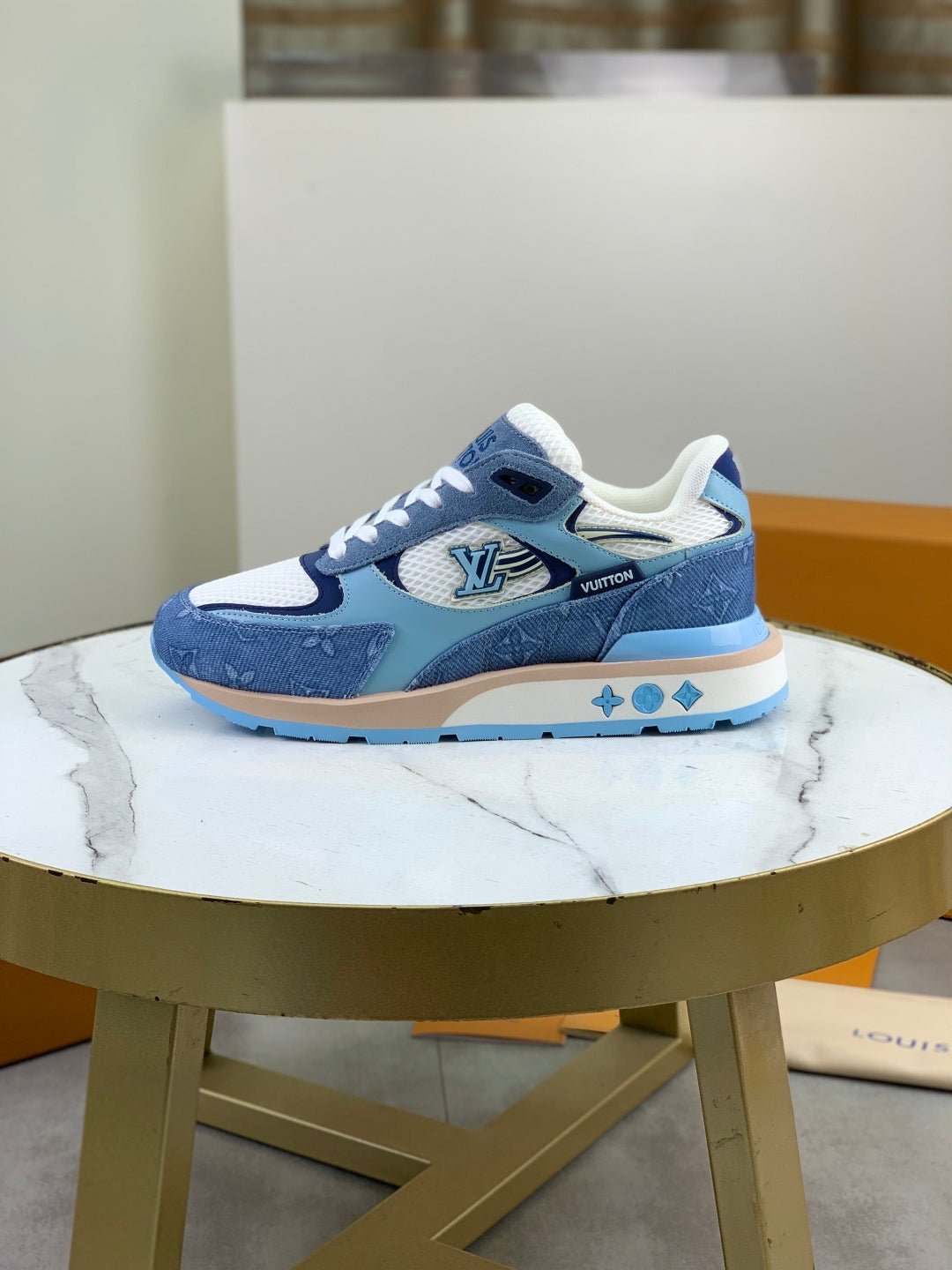 Custom Monogram Mesh Runner Sneakers