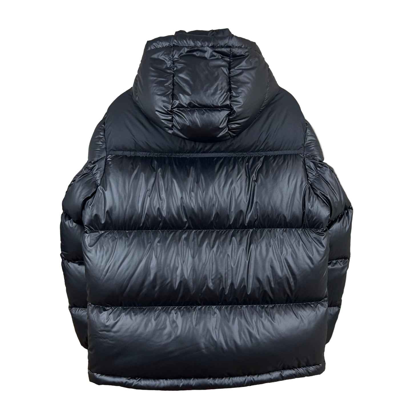 Luxury Down Puffer Jacket – Black Hooded Edition with Check Lining - TruVybe Essentials