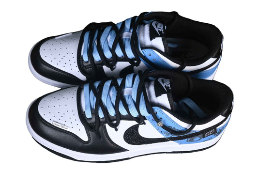 “Unicorn Shine Custom Sneaker – Blue, White & Black Edition” - TruVybe Essentials