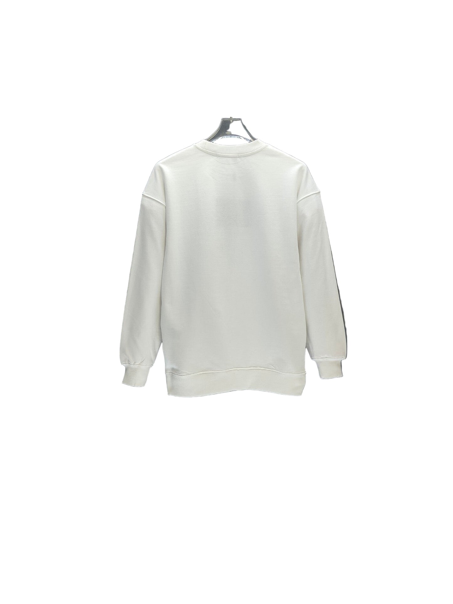 Luxury Graphic Cotton Sweatshirt – Blue Emblem in White or Black