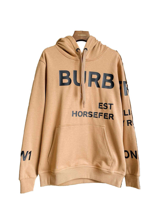 Oversized Cotton Hoodie – Camel Tan Street Print Edition - TruVybe Essentials