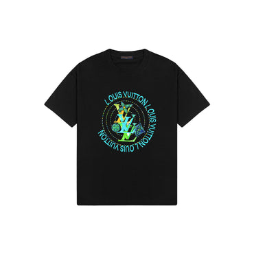 Luxury Multi-Color Water-Print T-Shirt – Premium Cotton Tee - TruVybe Essentials