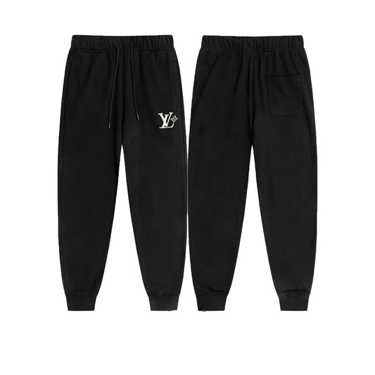 Luxury Graphic Jogger Pants – Black Premium Streetwear Fit - TruVybe Essentials
