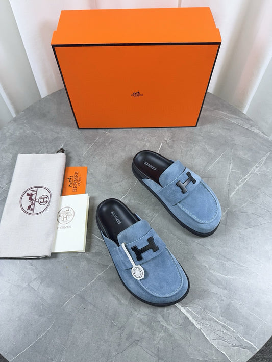 Suede Mule Loafers for Men – Luxury Slip-On Shoes Available in 8 Colors