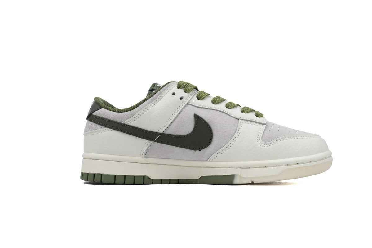 KK1888-006 Custom Low-Top Olive Green/ White Sneaker – Luxury Pattern Edition - TruVybe Essentials