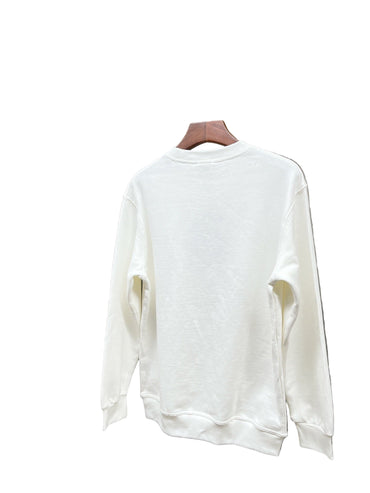 White sweatshirt hanging