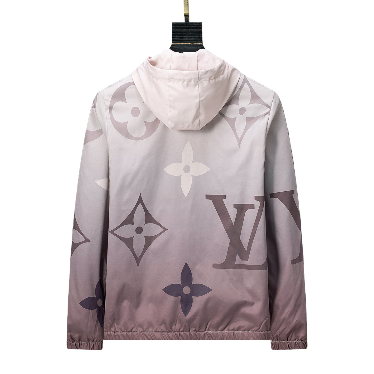 Luxury Gradient Graphic Hooded Jacket – Tan Streetwear Edition - TruVybe Essentials