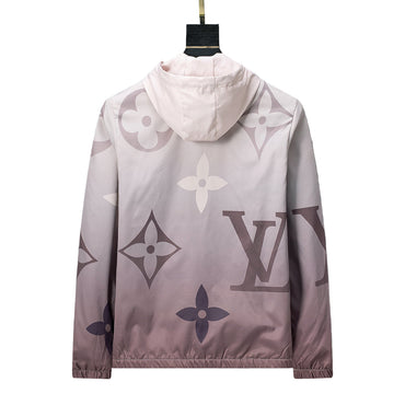 Light purple jacket with on a gray background