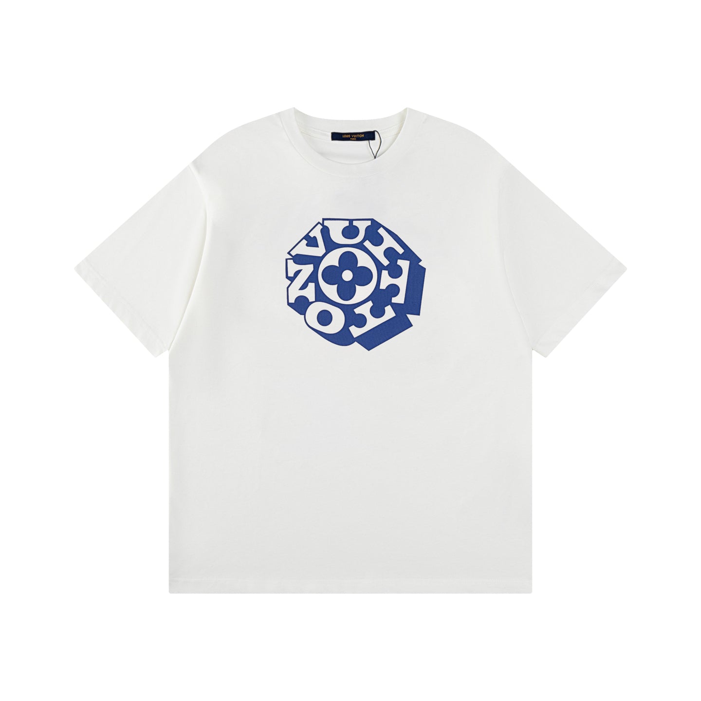 Luxury Printed Signature T-Shirt – Cotton Silk Blend Designer Tee