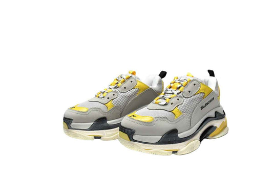 524037 W0E1 9000 Triple-Layer Chunky Sneaker – Grey Yellow Edition - TruVybe Essentials