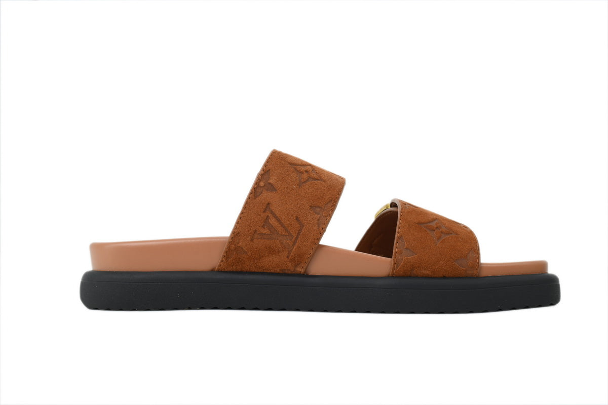 Venice Mule Slide Sandals – Luxury Inspired Double Buckle Comfort Slides