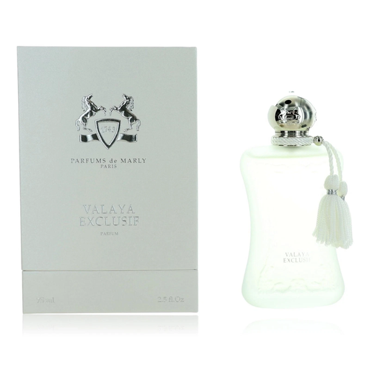 Perfume bottle and packaging with  on a white background