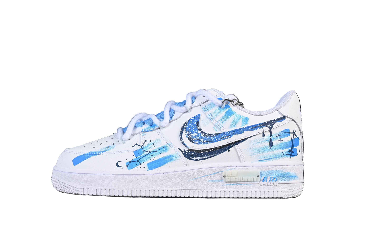 “Hand-Painted Custom Sagittarius Zodiac Sneaker — Style 11231221” - TruVybe Essentials