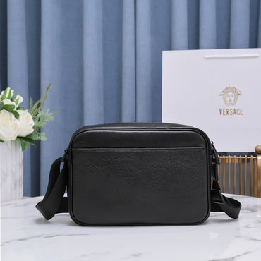 Leather Crossbody Bag – Black n