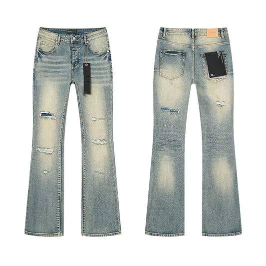 Multiple -Stylish Midweight Breathable Denim Jeans – Purple Streetwear Fit