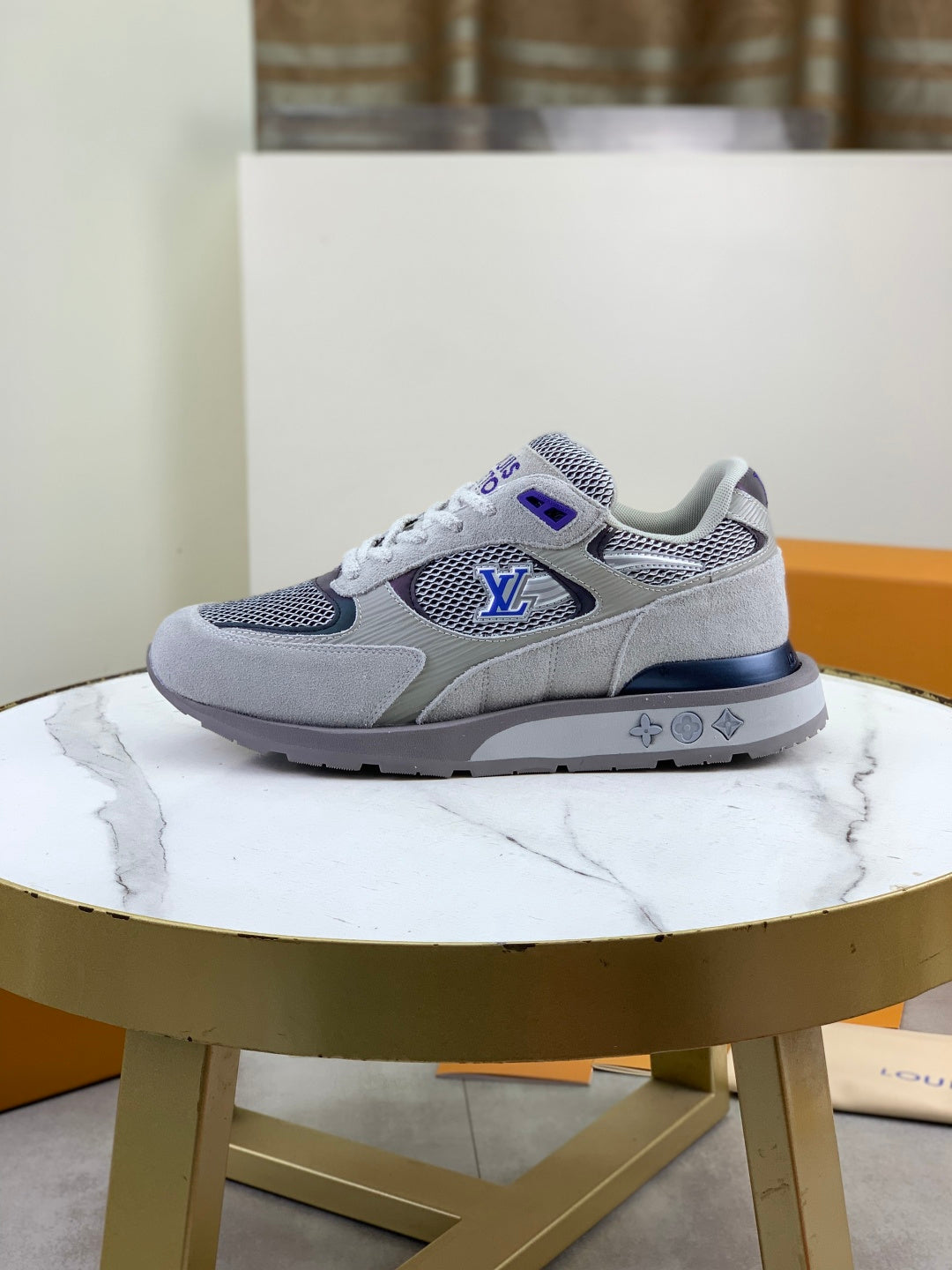 Suede Mesh Runner Sneakers