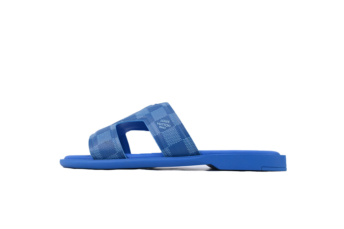 Louis Vuitton LV Oasis Mule Blue Checkered – Effortless Luxury and Iconic Style