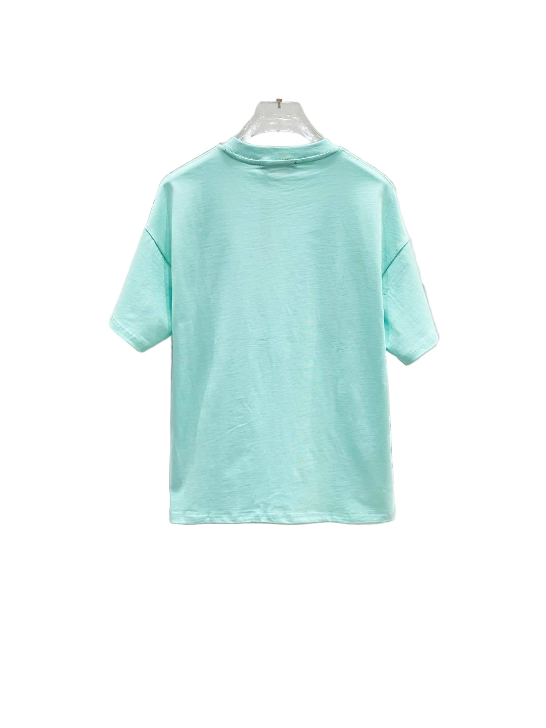 indigo teal cotton t shirt