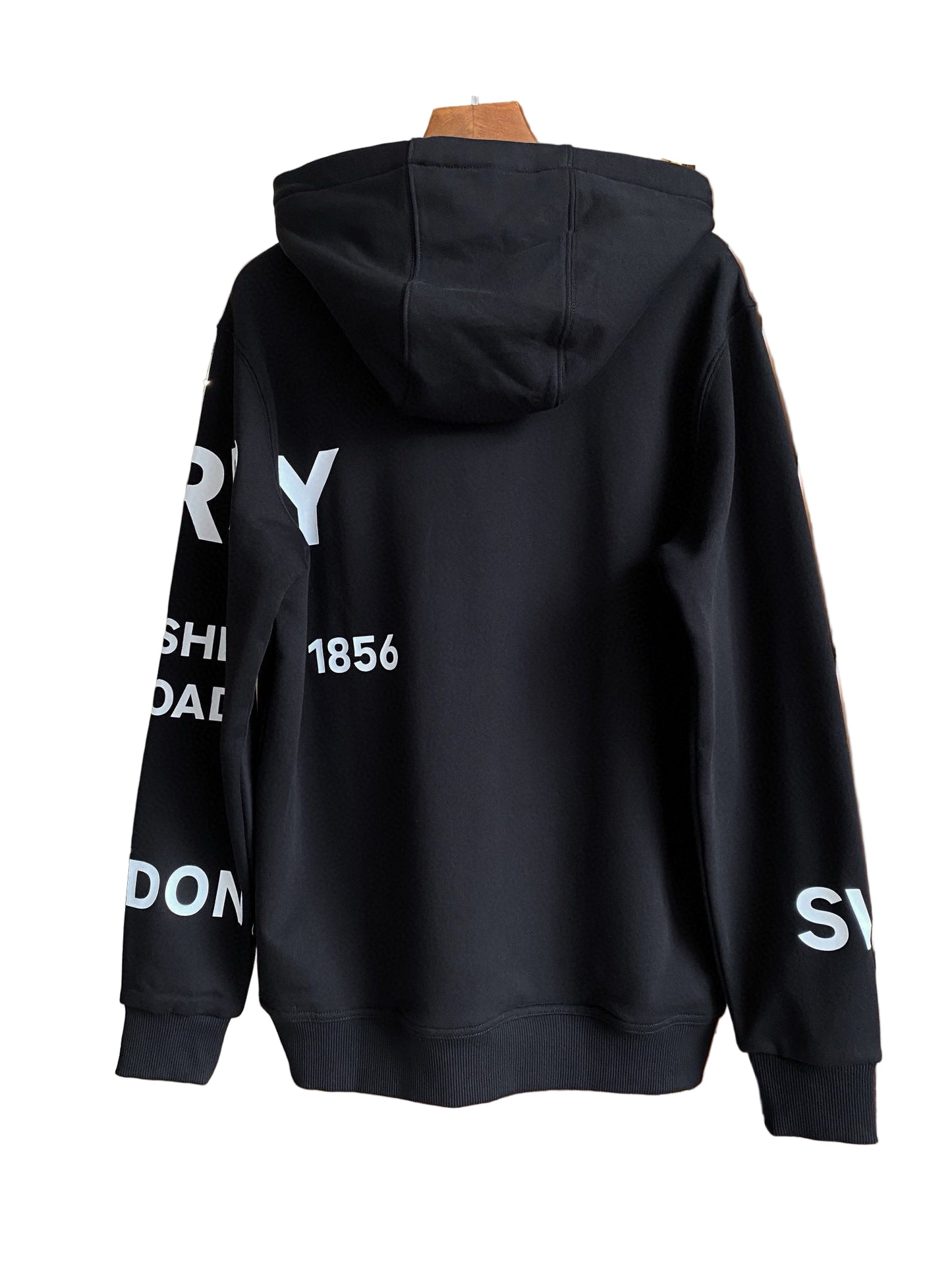 Oversized Cotton Hoodie – Black Street Print Edition
