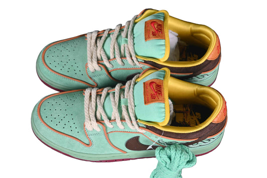 “Tourmaline Retro Skate Shoe – HF3058-300 Emerald Accent Edition” - TruVybe Essentials