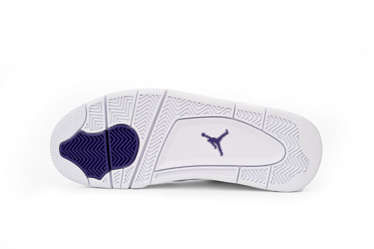 Air Jordan 4 RetroWhite/Metallic Silver-Court Purple“Metallic Purple CT8527-115 - TruVybe Essentials