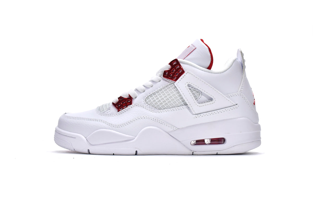 Air Jordan 4 RetroCT8527-112 White/Metallic Silver-University Red - TruVybe Essentials