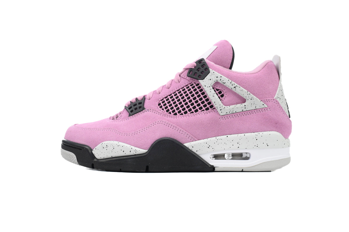 Air Jordan 4Retro AQ9129-501 Orchid/Neutral Grey-Black-White - TruVybe Essentials