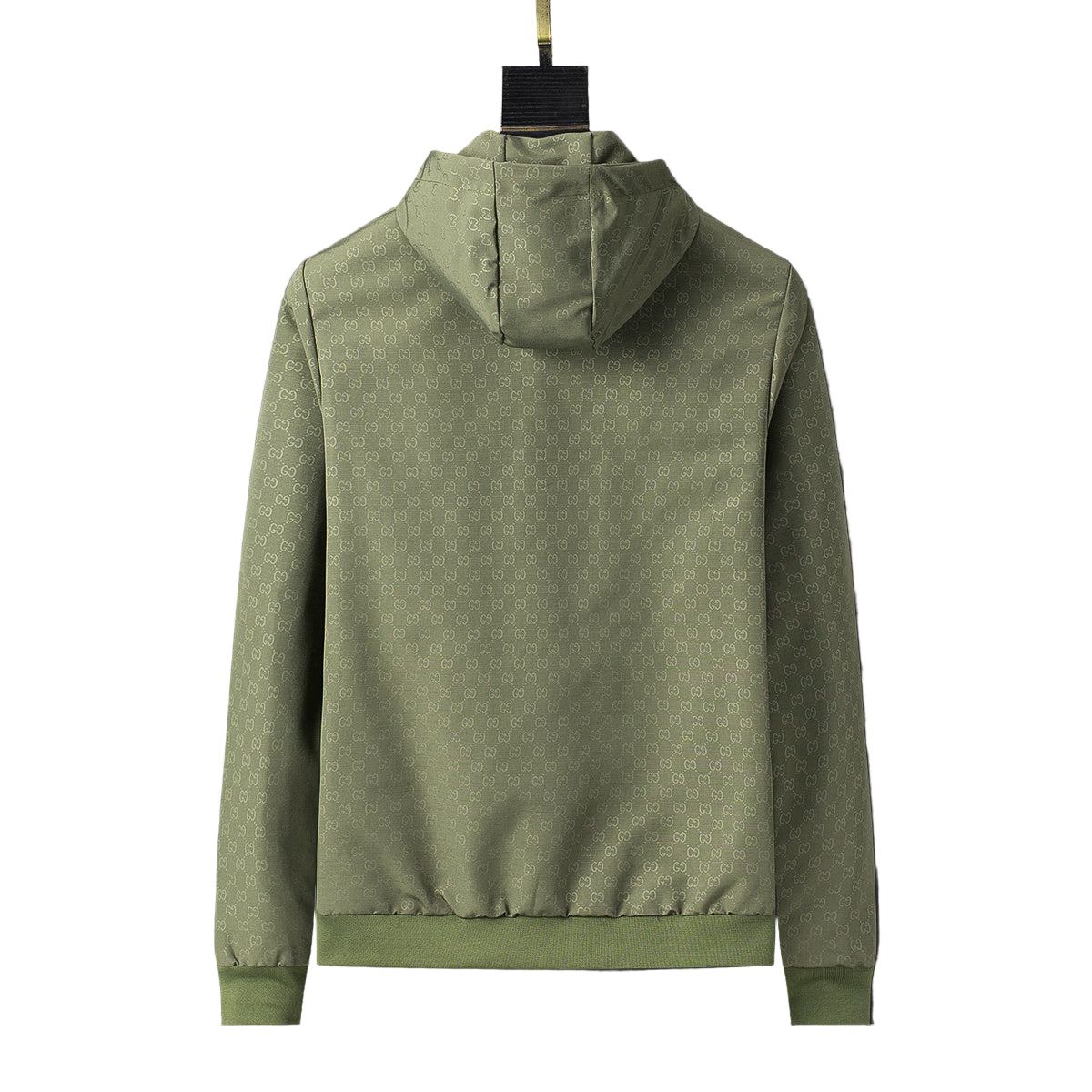 Nylon & Canvas Jacket – Olive Monogram Point Collar Edition - TruVybe Essentials