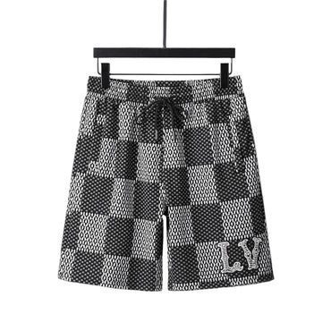Black and white checkered shorts