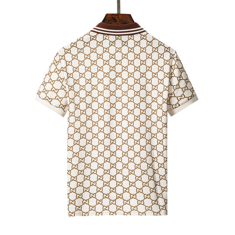 bw Cotton Knit Jacquard Polo Shirt