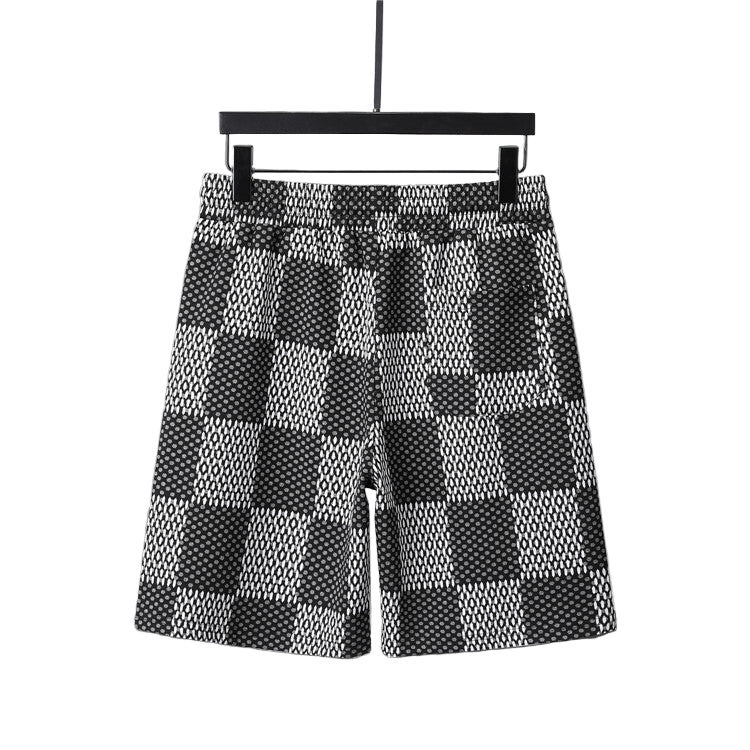 Checkered Swim Shorts – Quick-Dry Nylon Beach Edition