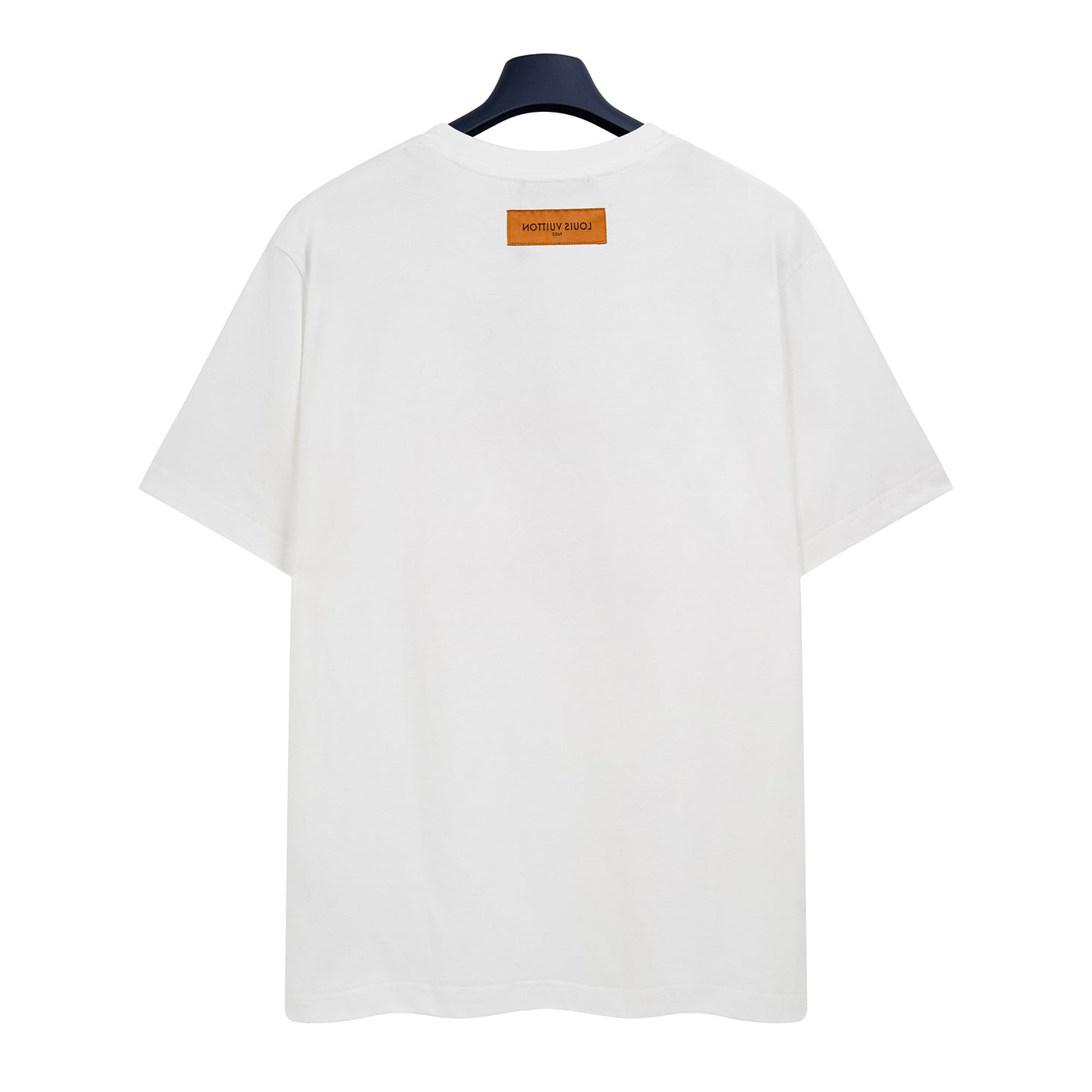 Monogram Flower 3D Gradient Print T-Shirt – White Designer Tee with Iridescent Print & Signature Label