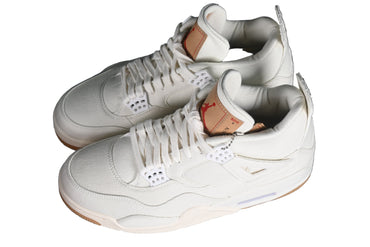 “White Denim Crossover Retro Sneaker – Style AO2571-100”