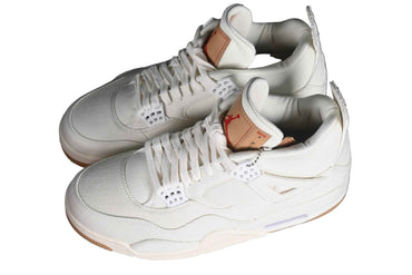 “White Denim Crossover Retro Sneaker – Style AO2571-100” - TruVybe Essentials