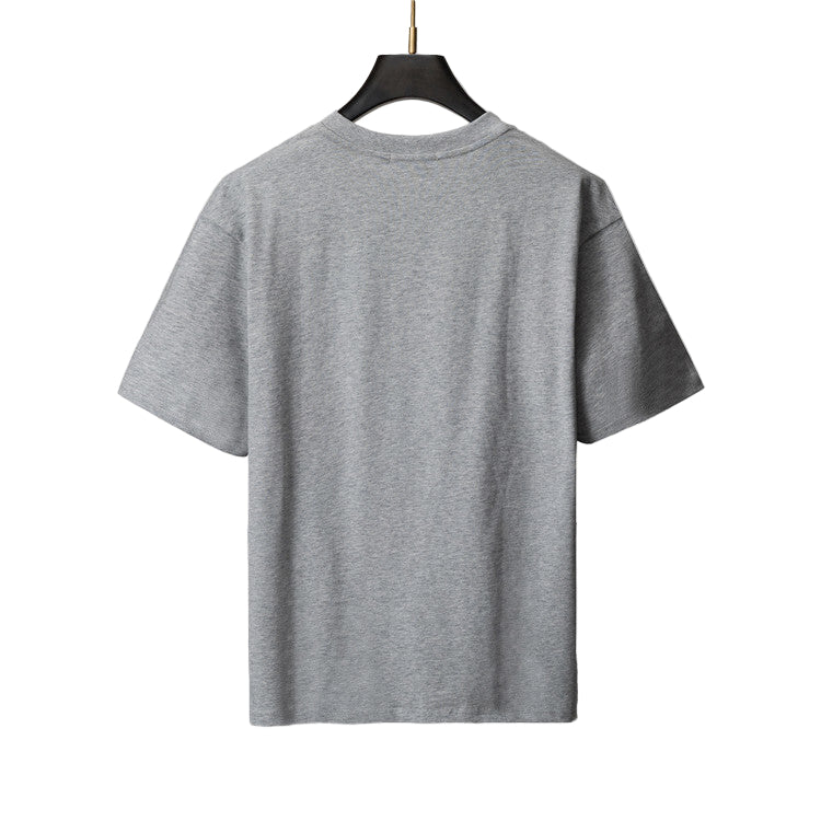 Red & Green Graphic Motif Cotton Jersey Tee — Statement Design