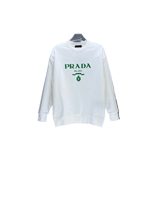 white graphic sweatshirt