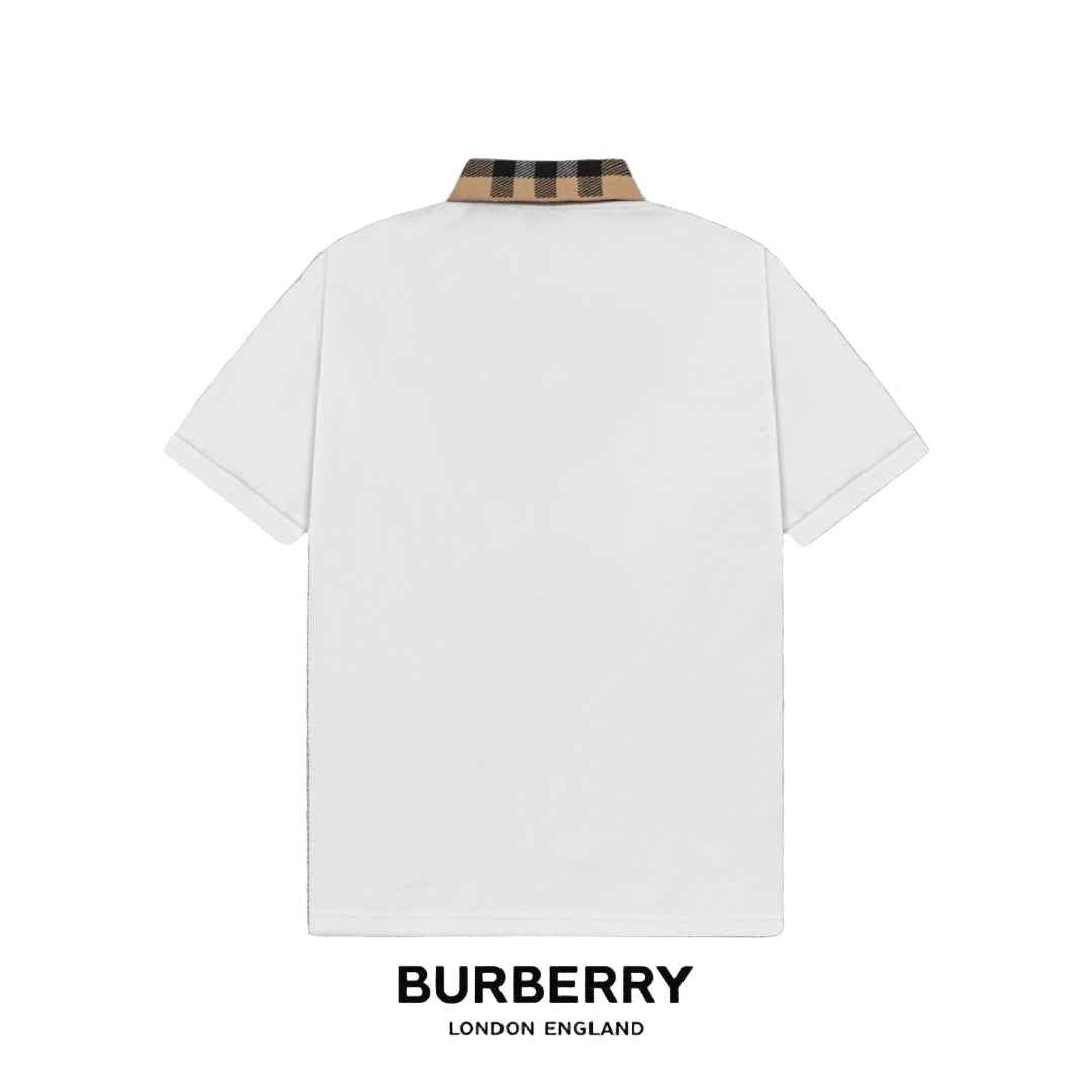 Black Luxury Cotton Piqué Polo – Check-Accent Collar Edition - TruVybe Essentials