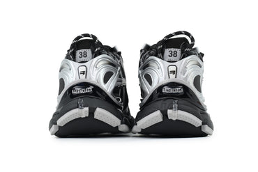 Black and white sneakers  on a white background