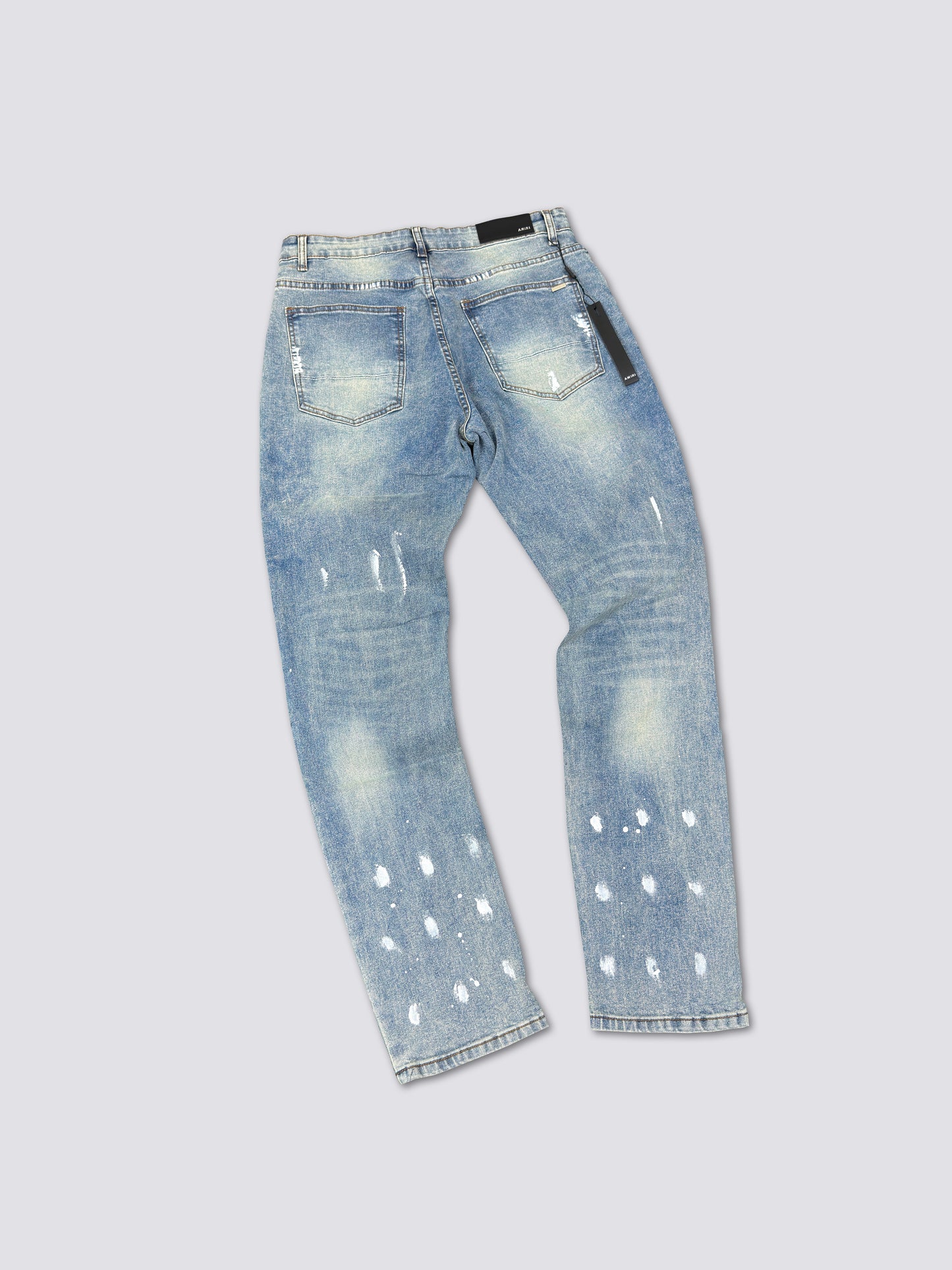 Crash Distressed Skinny Jeans – Premium Ripped Indigo Denim