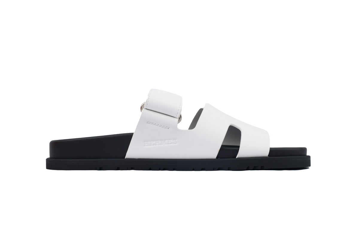 Chypre Sandal – Blanc (White) Epsom Calfskin Leather