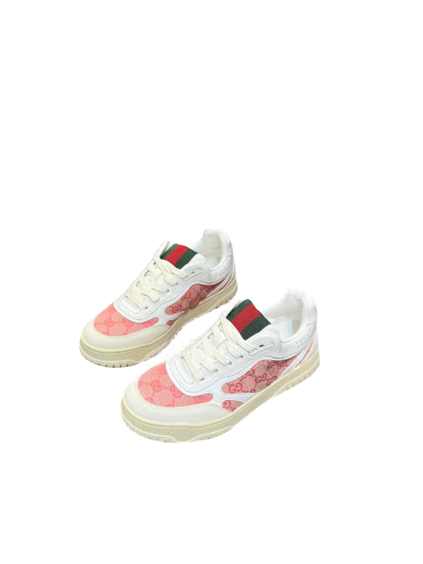 Gucci Re-Web Sneaker GG Canvas White Pink - TruVybe Essentials