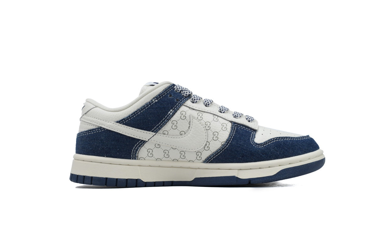 FC1688-141 Custom Nike Dunk Low Denim Blue /Gucci - TruVybe Essentials